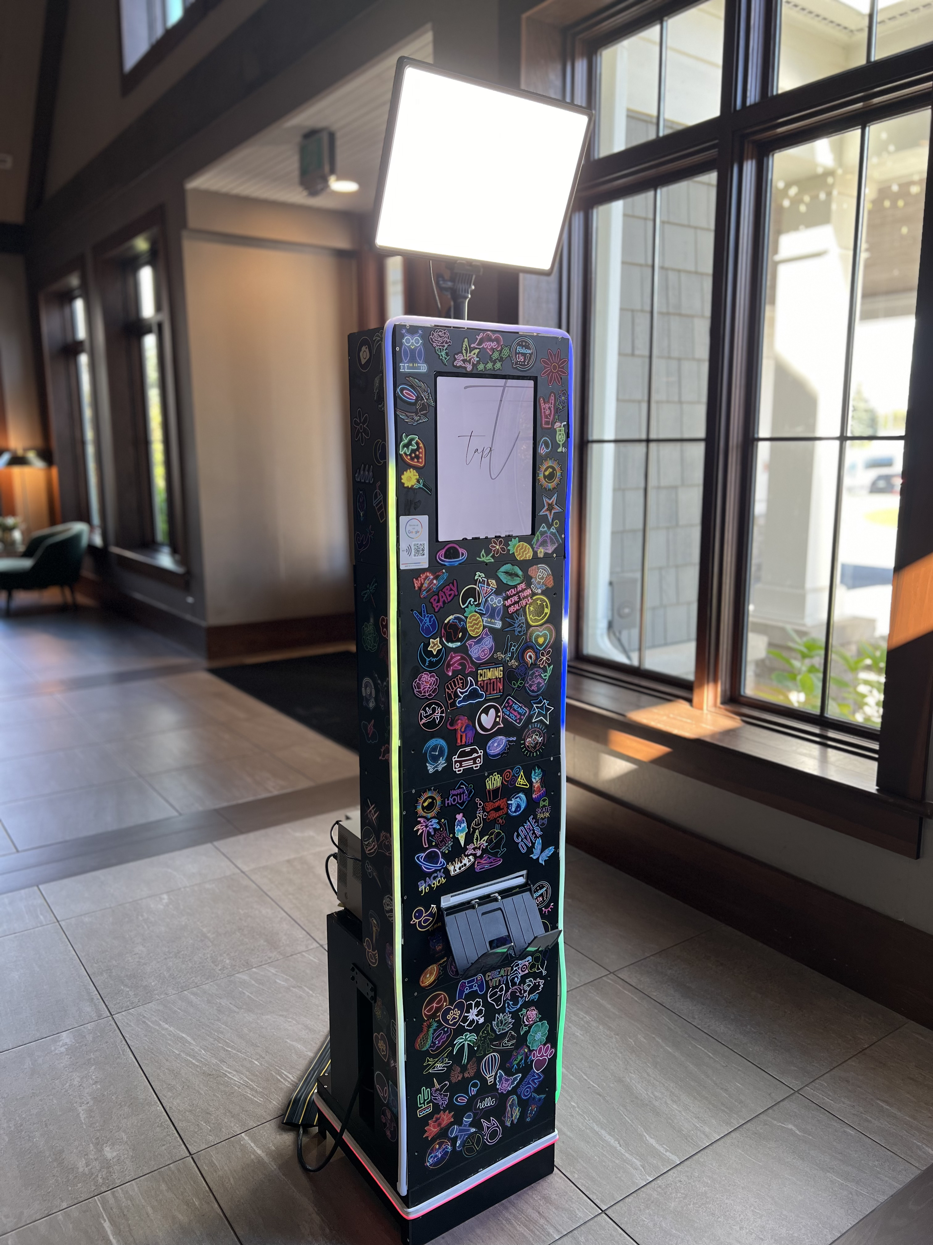 Kelkar Creations Photo Booth Setup in Modern Venue